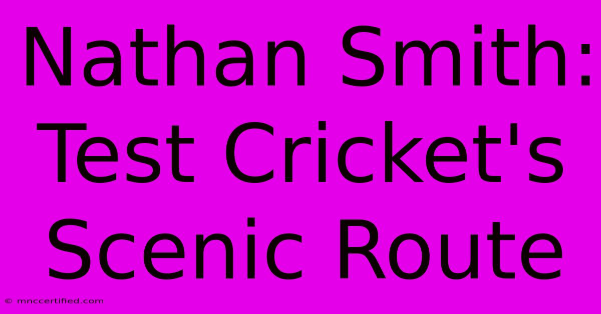 Nathan Smith: Test Cricket's Scenic Route