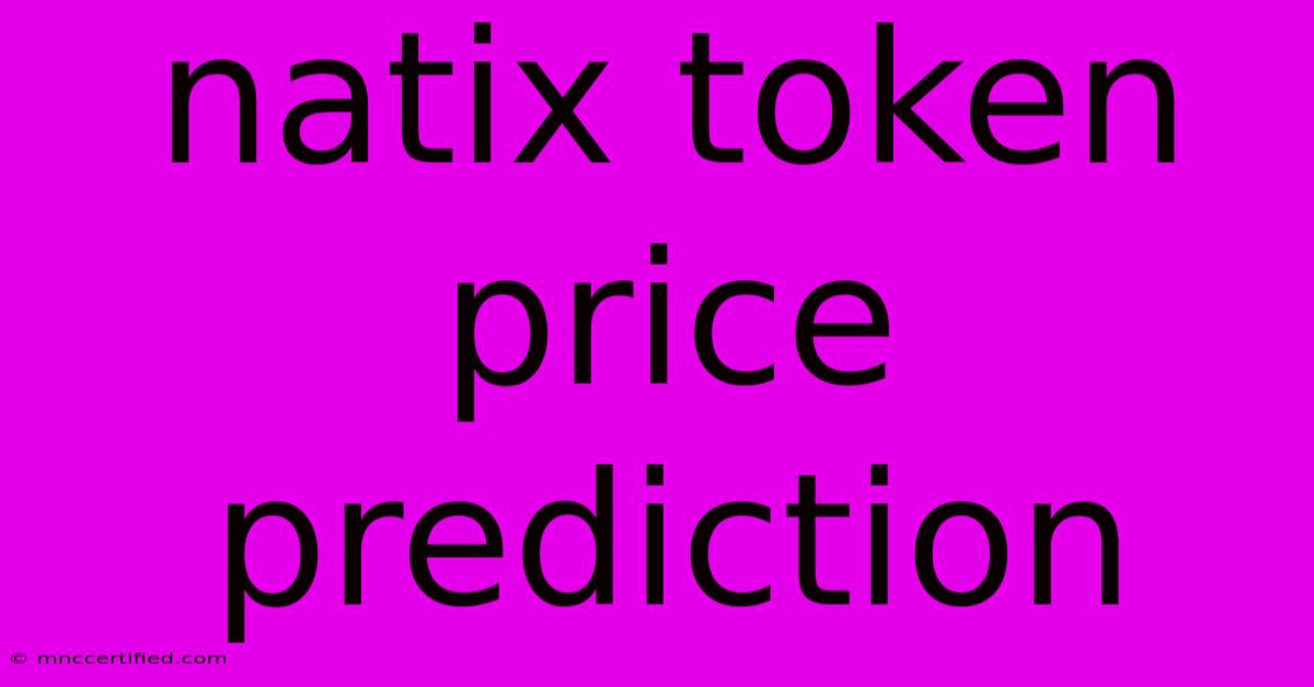 Natix Token Price Prediction