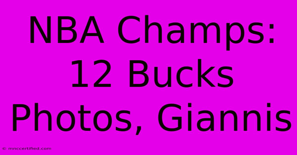 NBA Champs: 12 Bucks Photos, Giannis