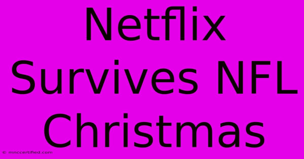 Netflix Survives NFL Christmas