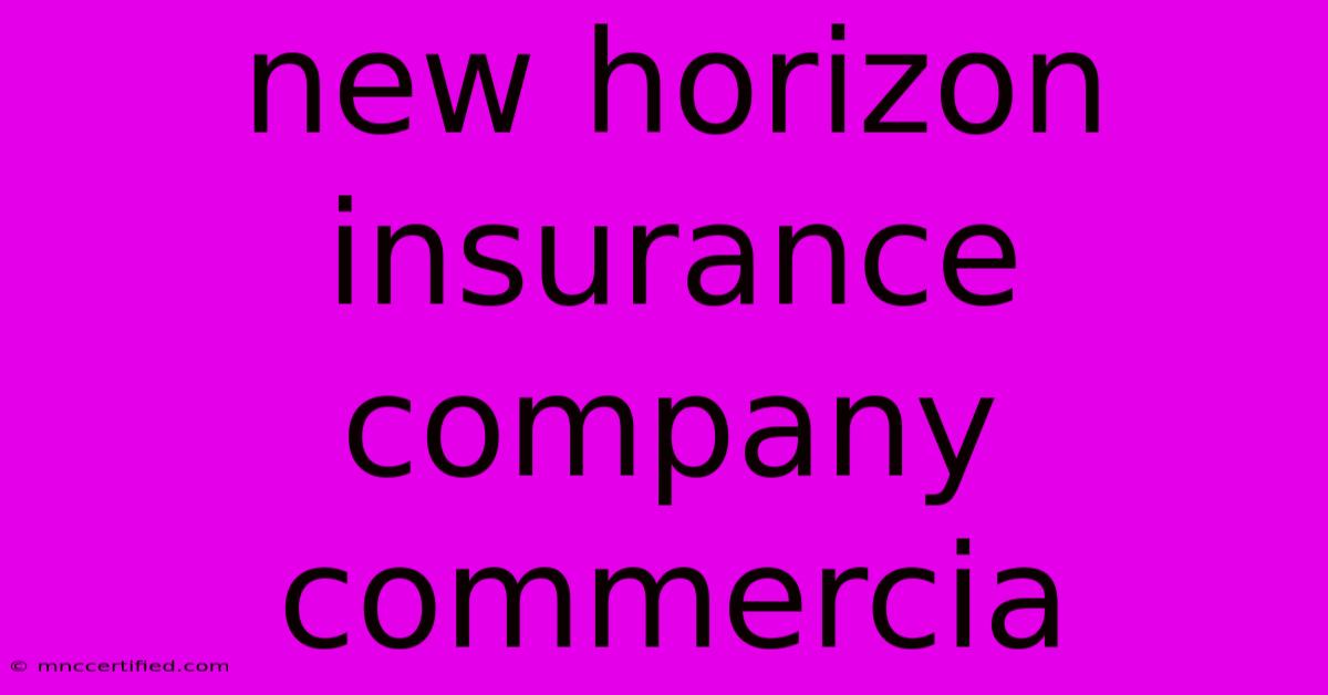 New Horizon Insurance Company Commercia