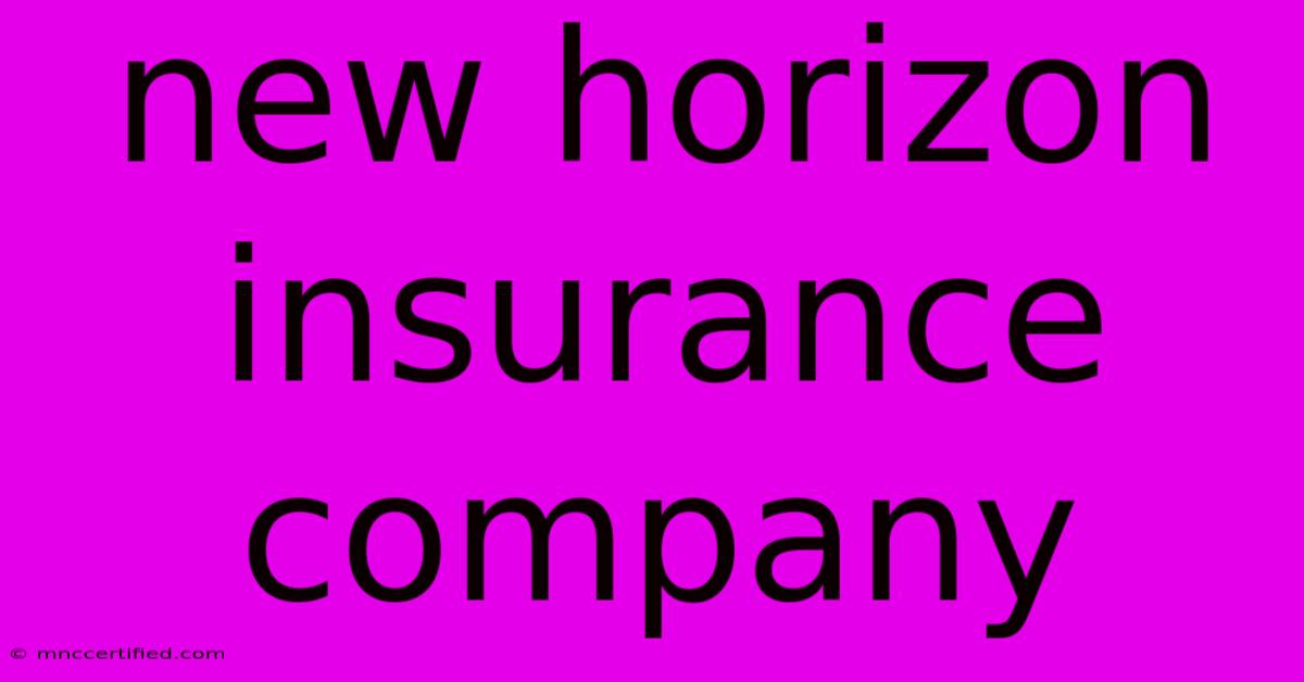 New Horizon Insurance Company