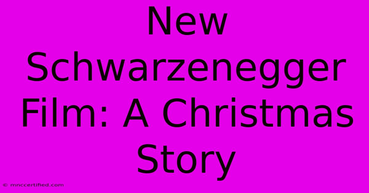 New Schwarzenegger Film: A Christmas Story