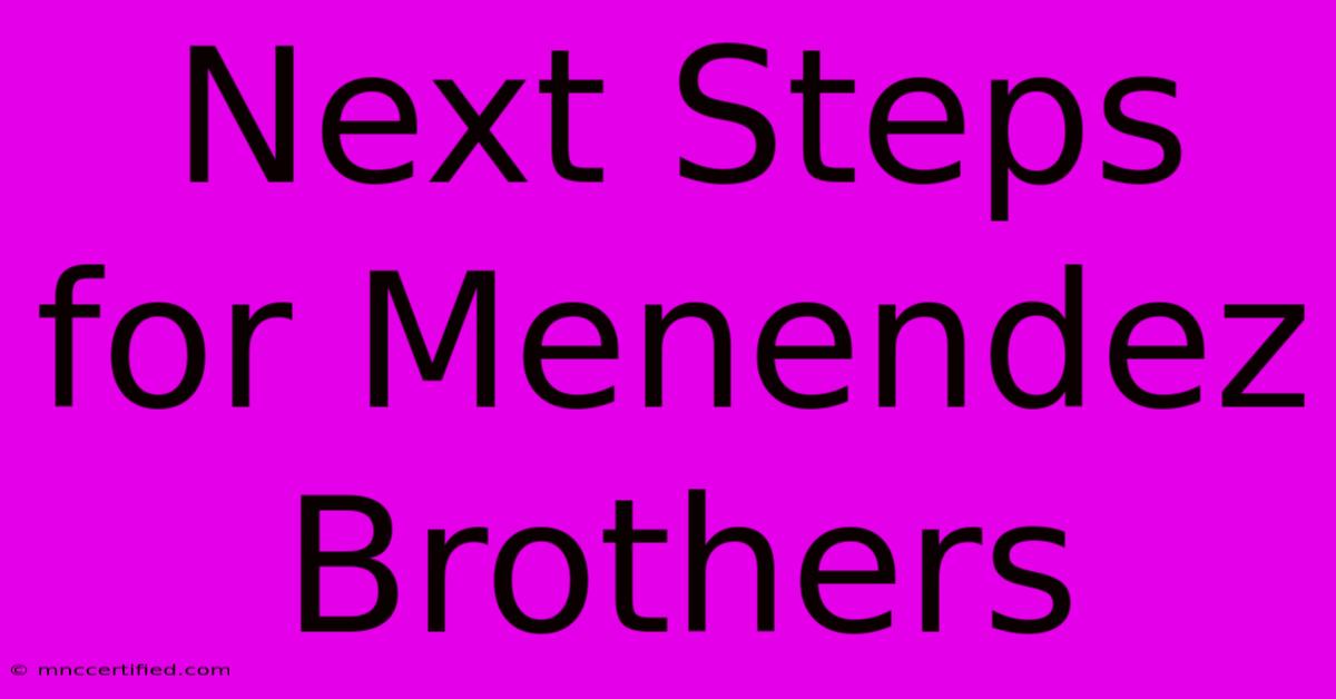 Next Steps For Menendez Brothers