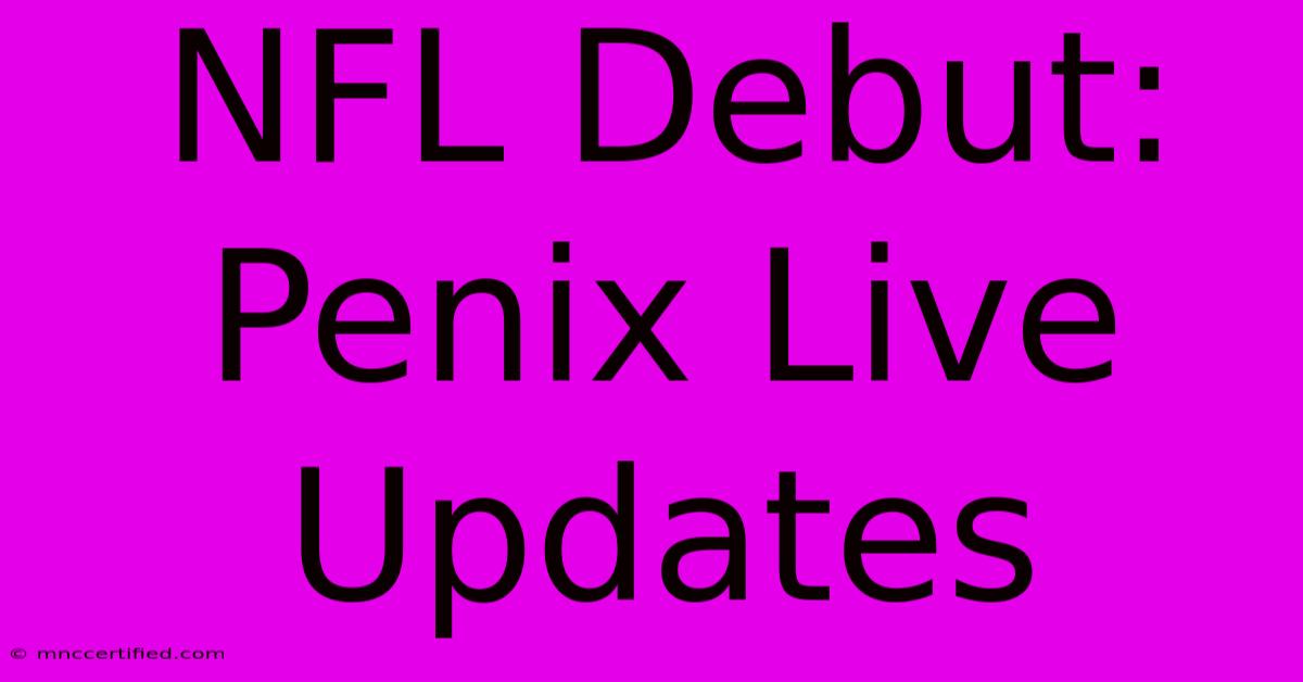 NFL Debut: Penix Live Updates