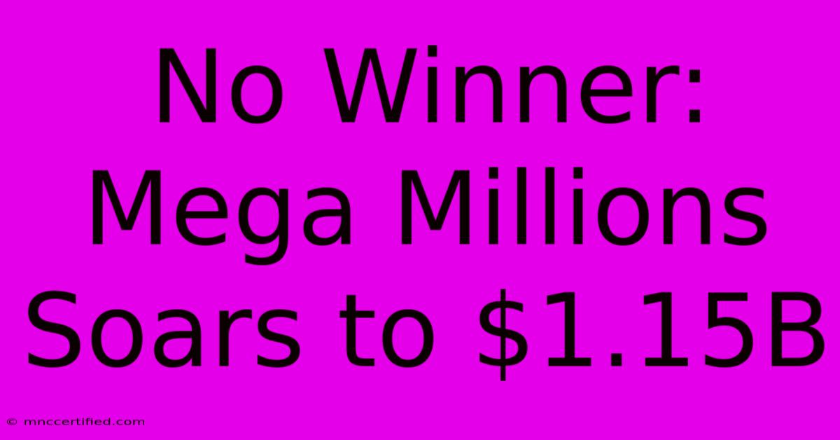 No Winner: Mega Millions Soars To $1.15B