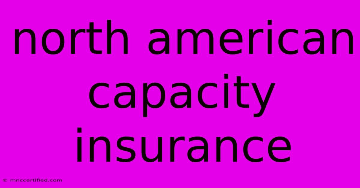 North American Capacity Insurance