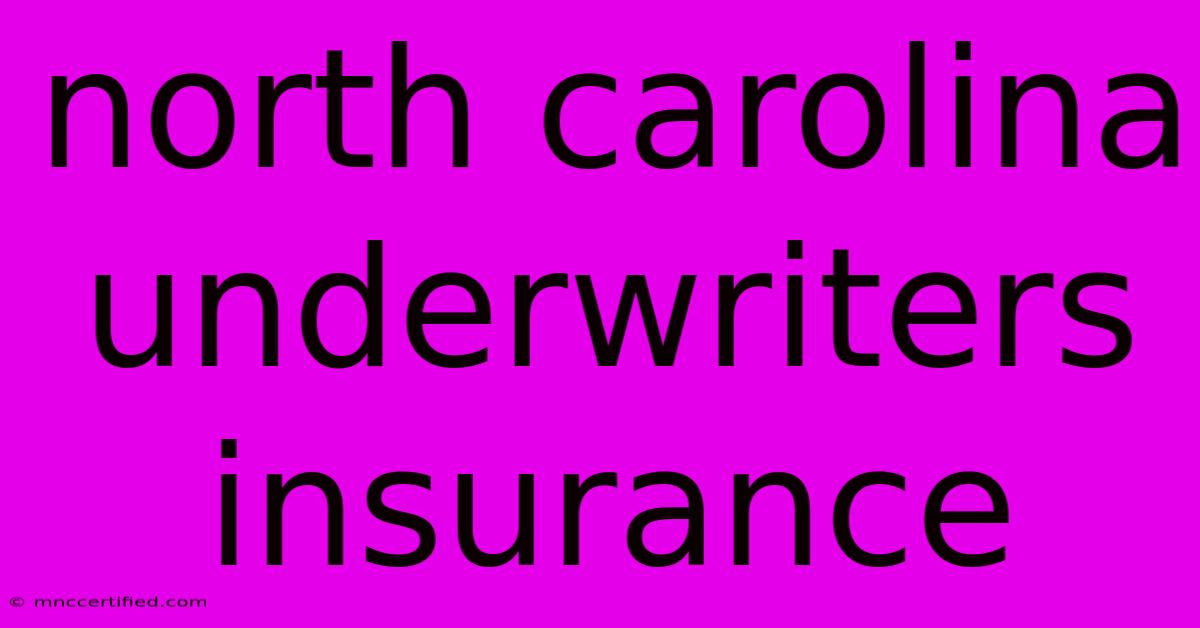 North Carolina Underwriters Insurance