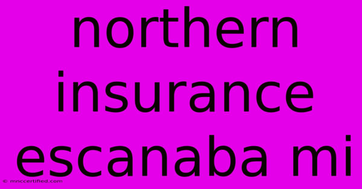 Northern Insurance Escanaba Mi