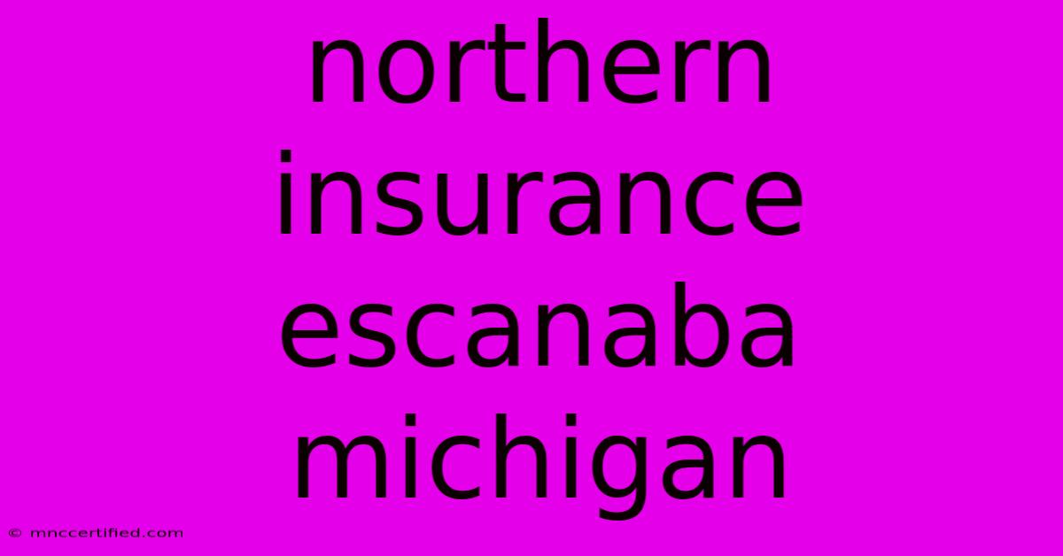 Northern Insurance Escanaba Michigan