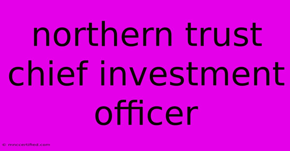 Northern Trust Chief Investment Officer