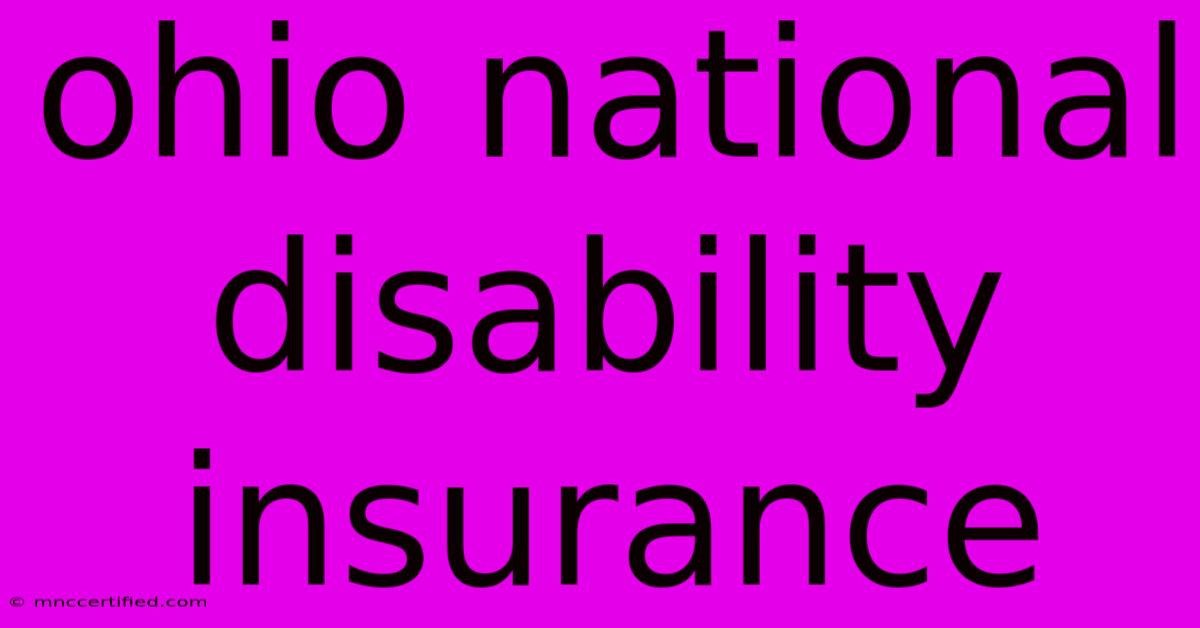 Ohio National Disability Insurance