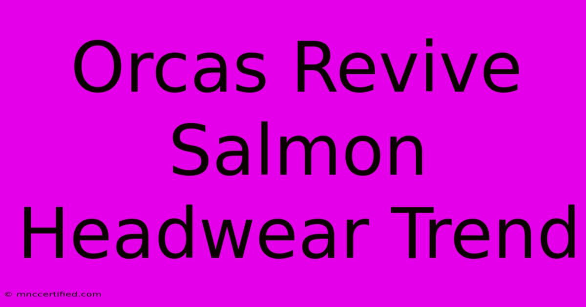 Orcas Revive Salmon Headwear Trend