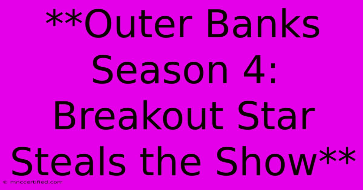 **Outer Banks Season 4: Breakout Star Steals The Show**