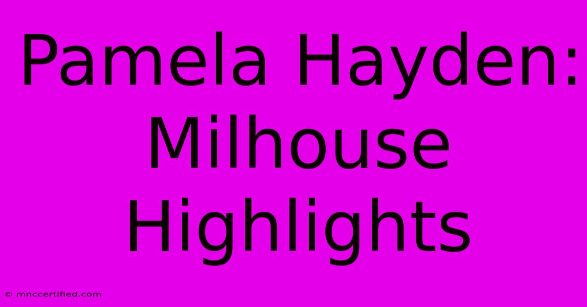 Pamela Hayden: Milhouse Highlights