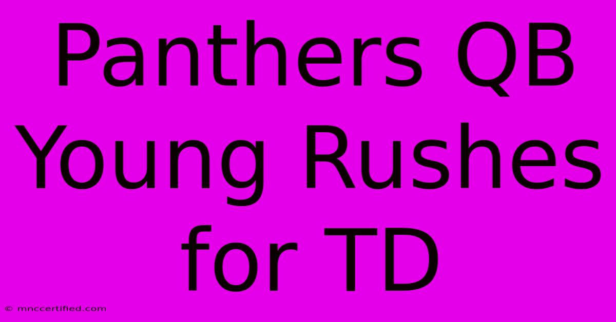 Panthers QB Young Rushes For TD