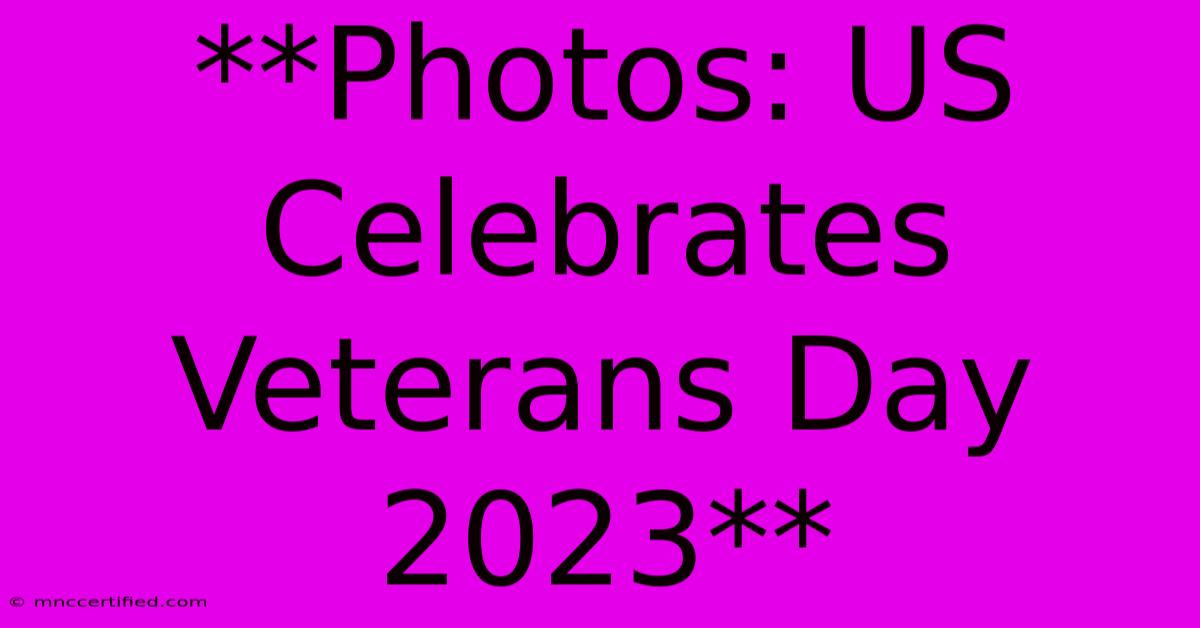 **Photos: US Celebrates Veterans Day 2023**