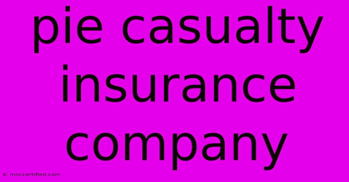 Pie Casualty Insurance Company