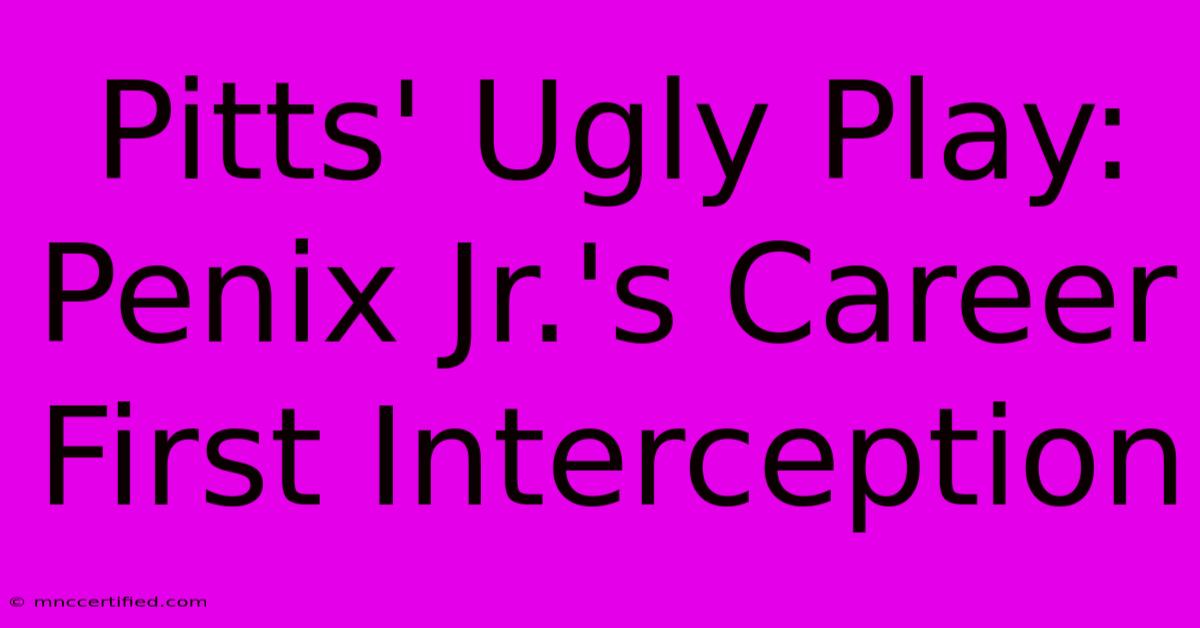 Pitts' Ugly Play: Penix Jr.'s Career First Interception