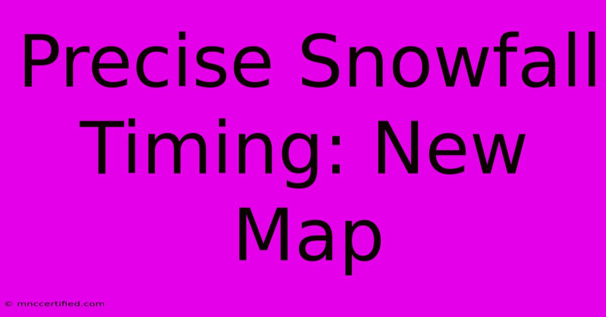 Precise Snowfall Timing: New Map