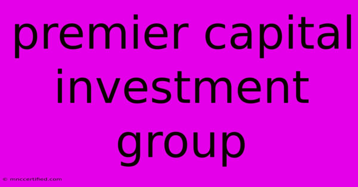 Premier Capital Investment Group