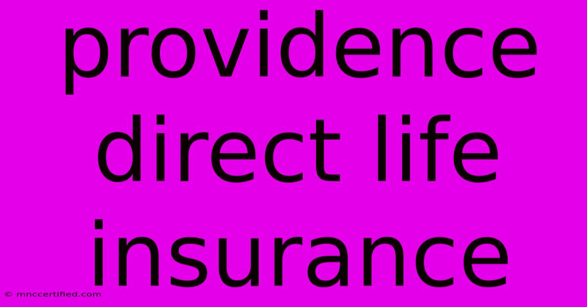 Providence Direct Life Insurance