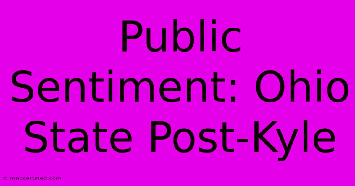 Public Sentiment: Ohio State Post-Kyle