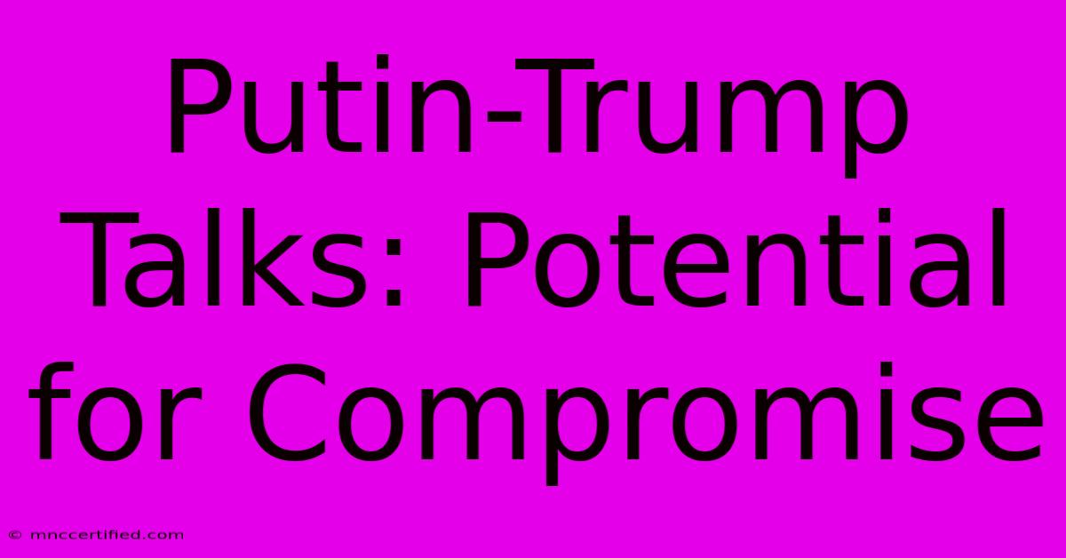 Putin-Trump Talks: Potential For Compromise