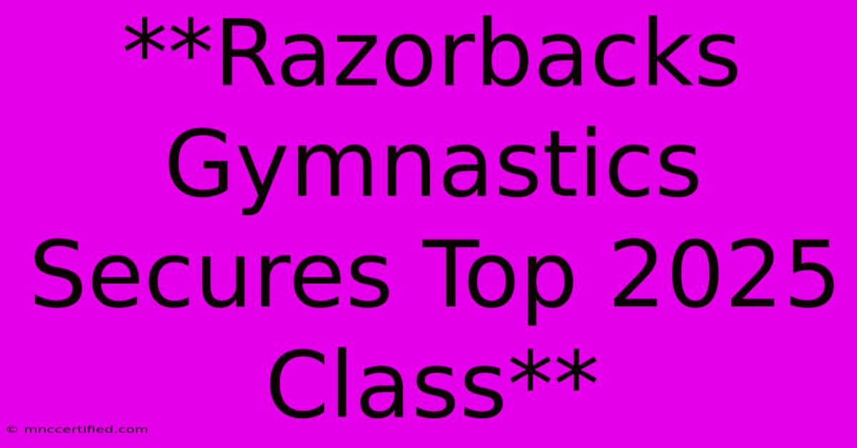 **Razorbacks Gymnastics Secures Top 2025 Class**