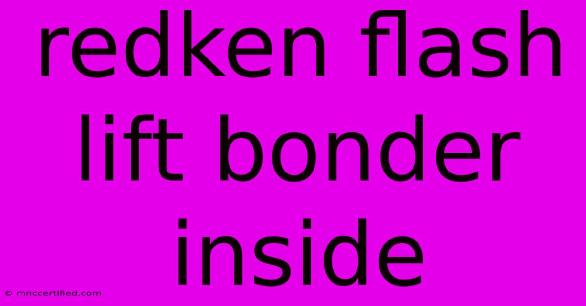 Redken Flash Lift Bonder Inside