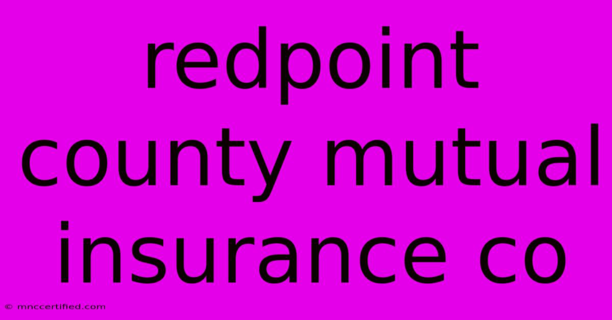 Redpoint County Mutual Insurance Co