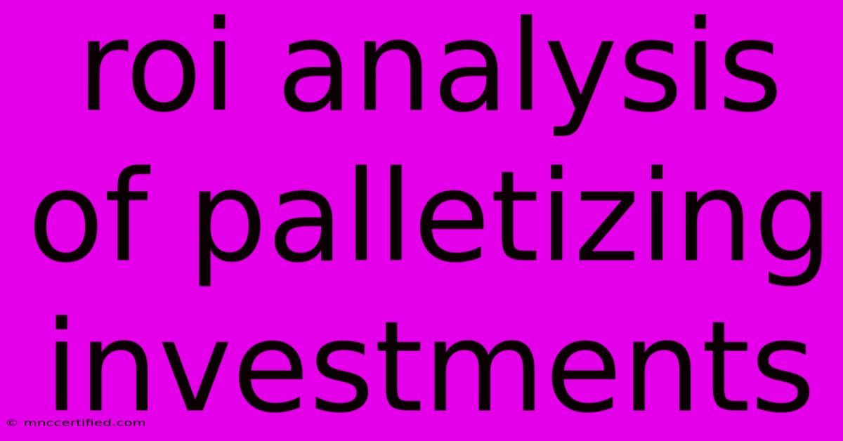 Roi Analysis Of Palletizing Investments