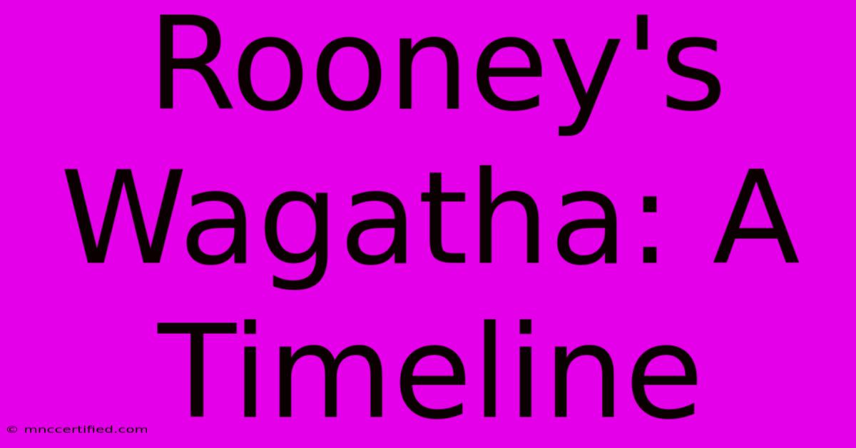 Rooney's Wagatha: A Timeline