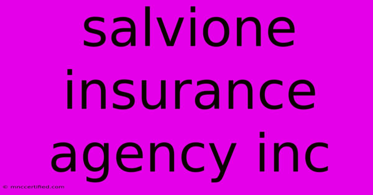 Salvione Insurance Agency Inc