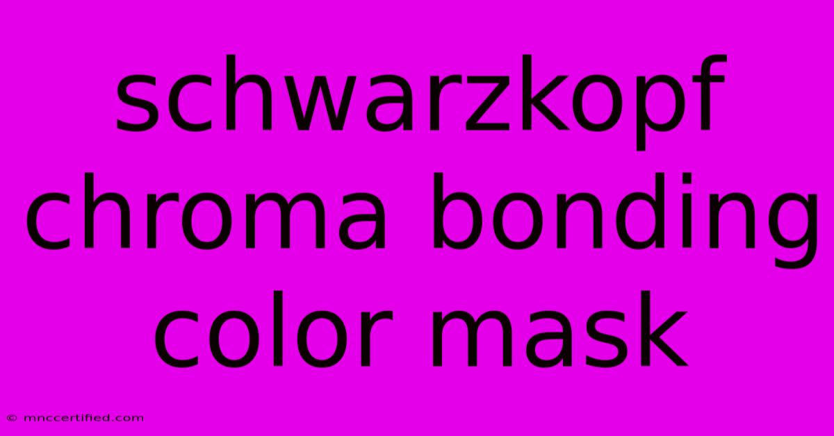 Schwarzkopf Chroma Bonding Color Mask