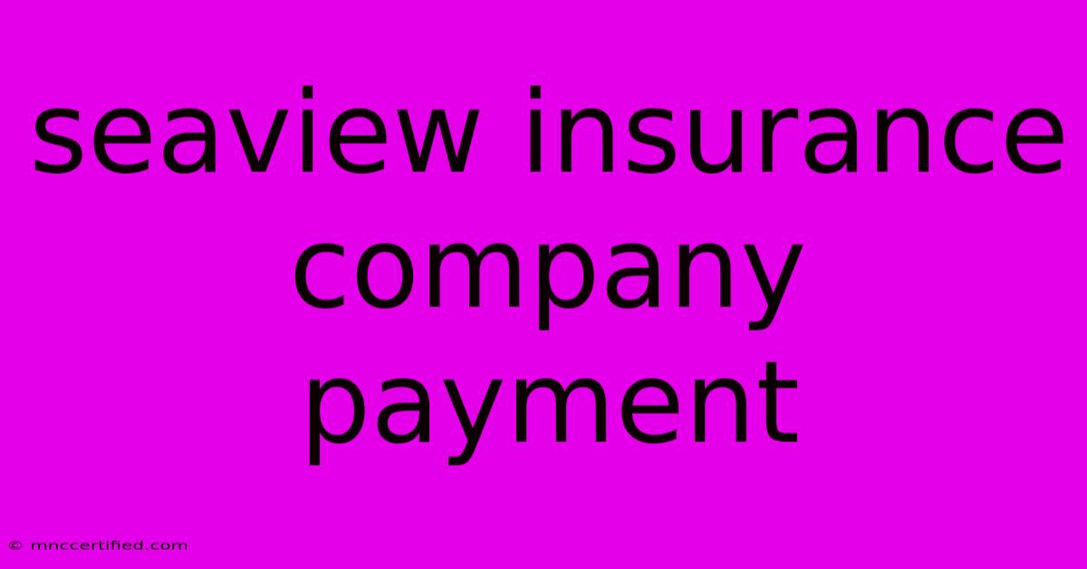 Seaview Insurance Company Payment