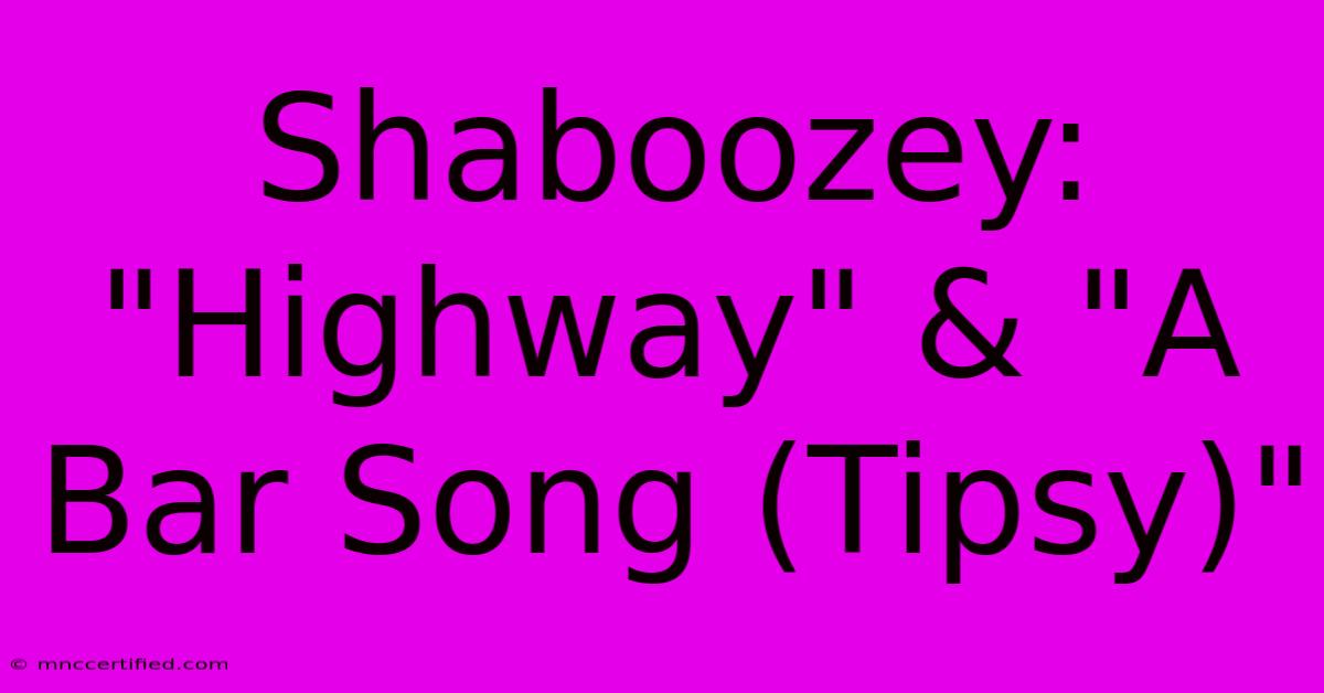 Shaboozey: 