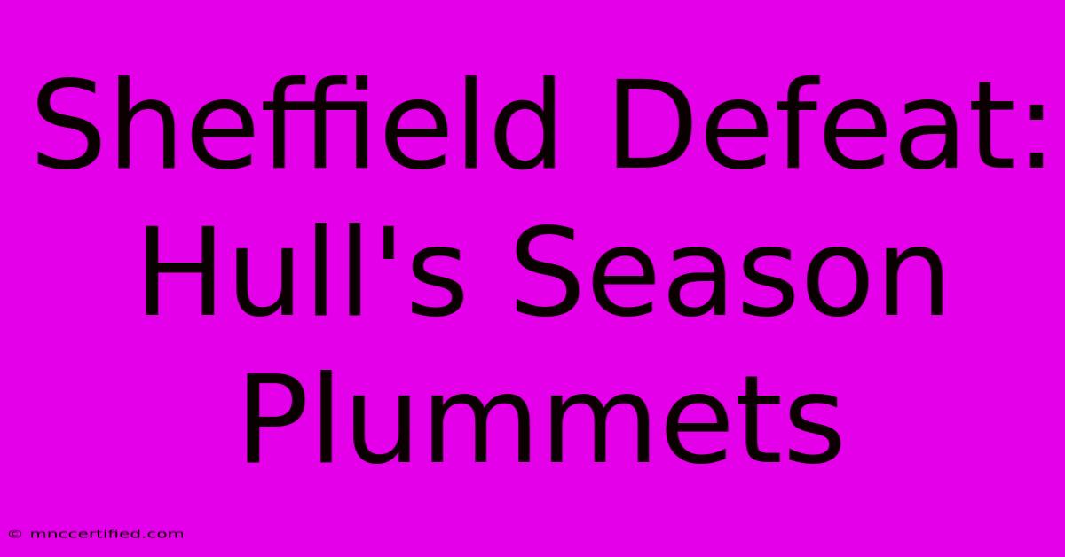 Sheffield Defeat: Hull's Season Plummets