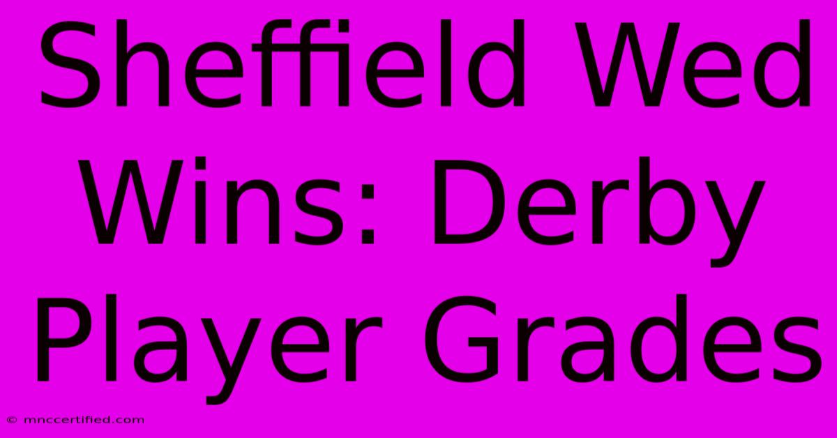 Sheffield Wed Wins: Derby Player Grades