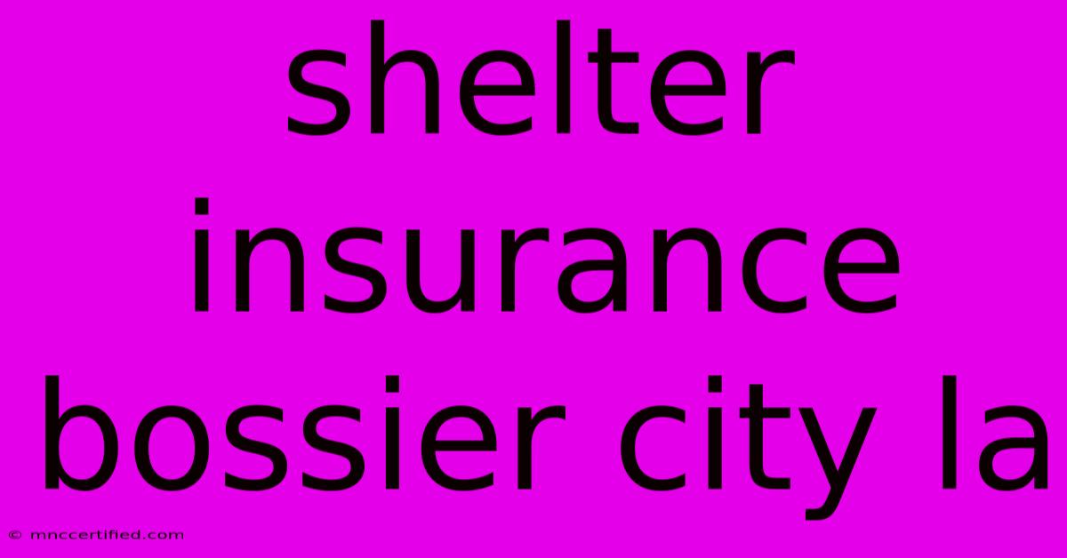 Shelter Insurance Bossier City La