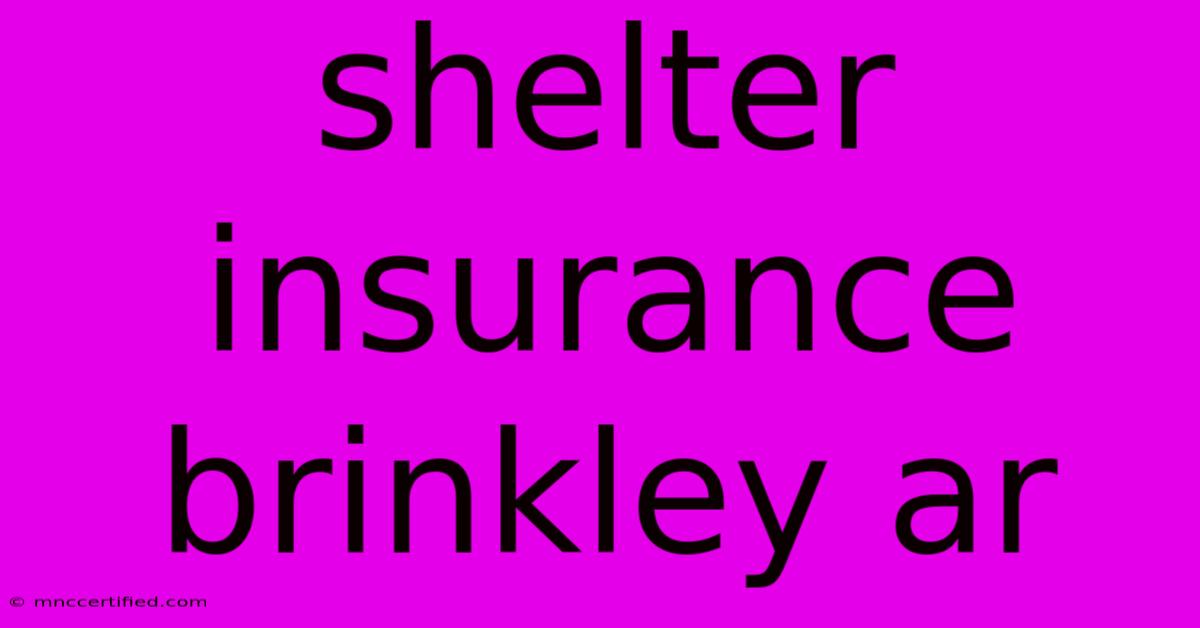 Shelter Insurance Brinkley Ar