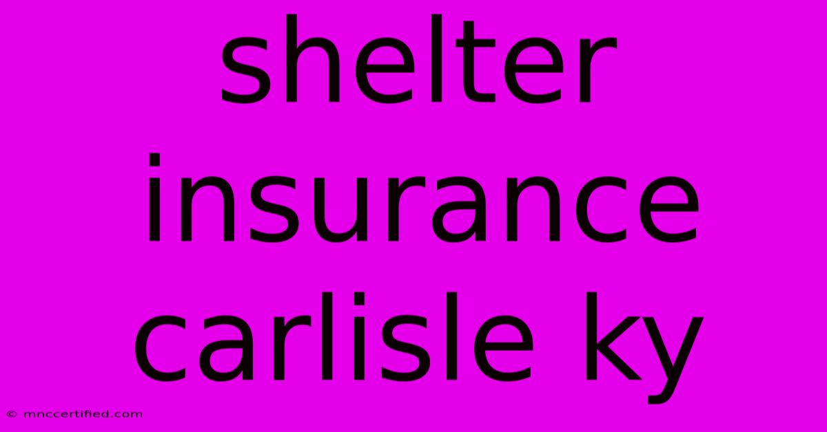 Shelter Insurance Carlisle Ky