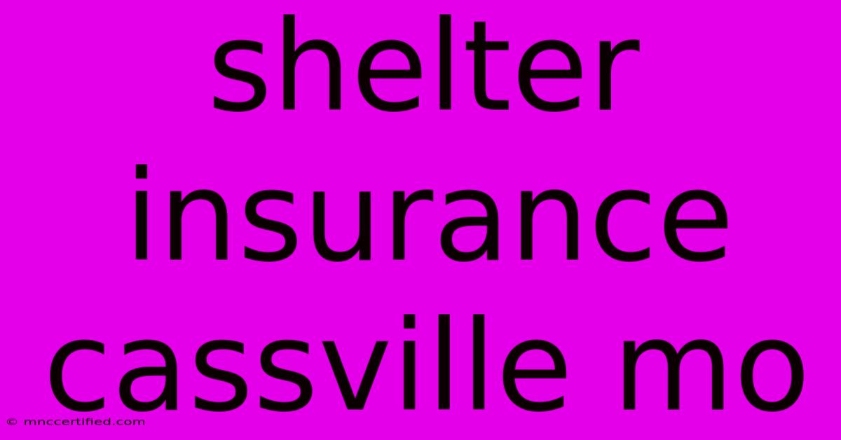 Shelter Insurance Cassville Mo