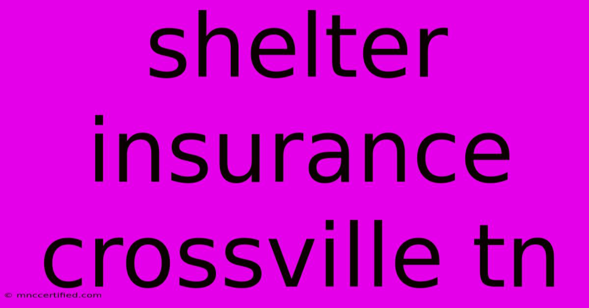 Shelter Insurance Crossville Tn