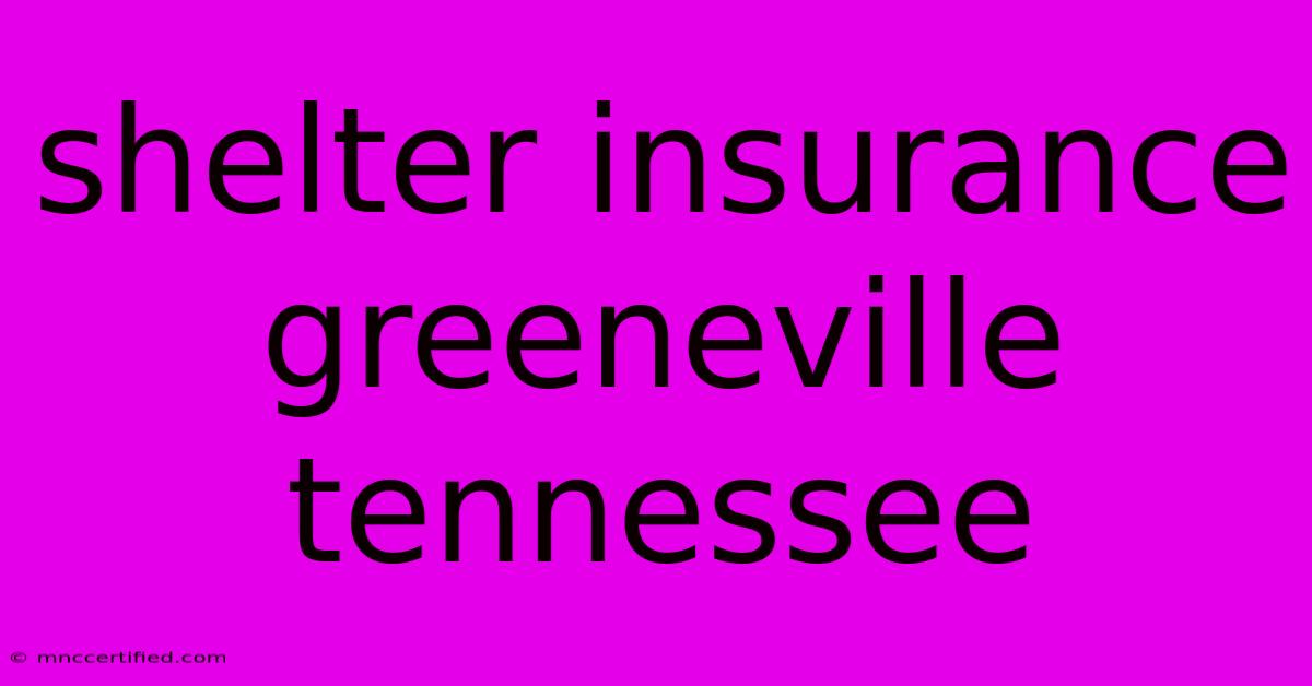 Shelter Insurance Greeneville Tennessee