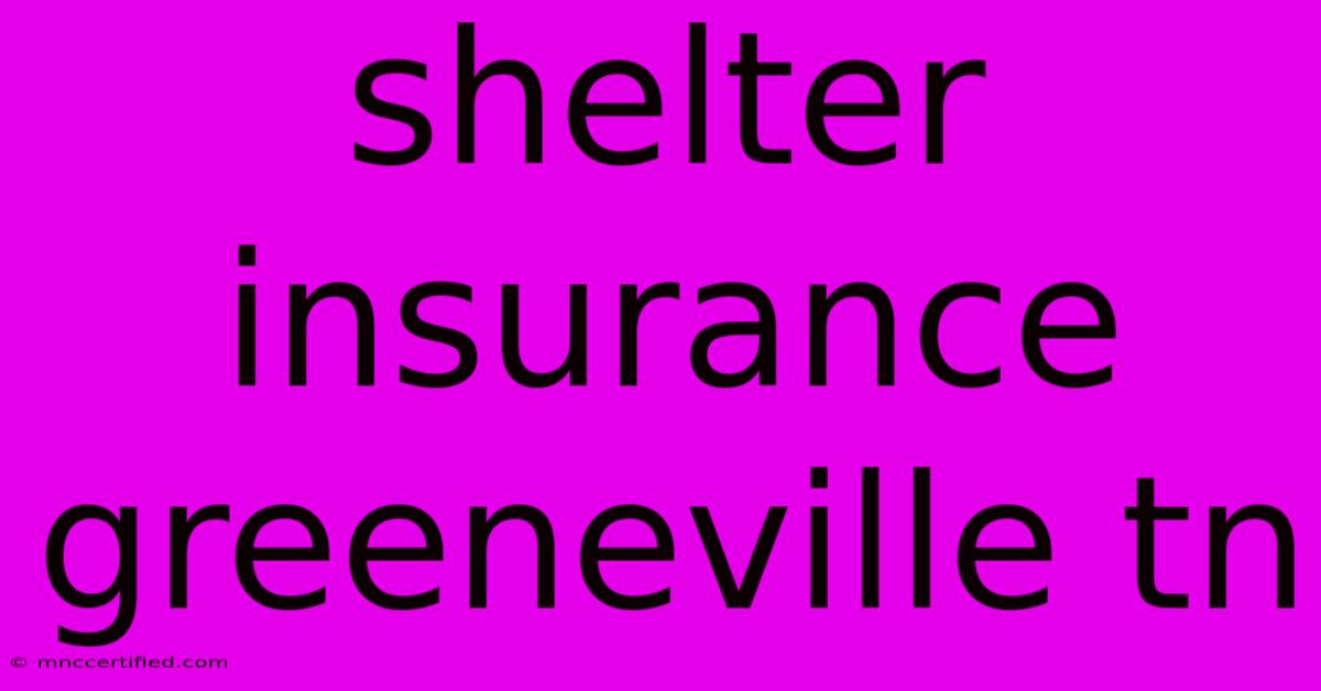 Shelter Insurance Greeneville Tn