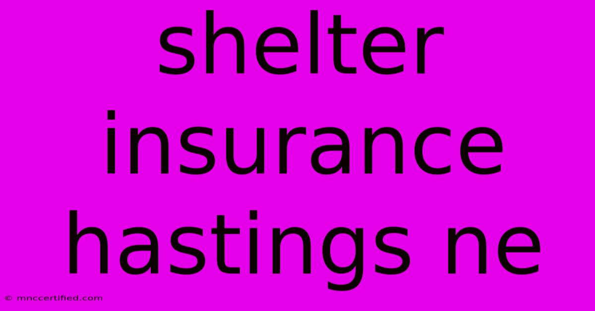 Shelter Insurance Hastings Ne