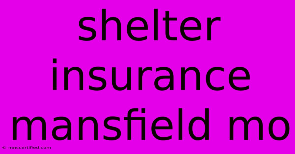 Shelter Insurance Mansfield Mo