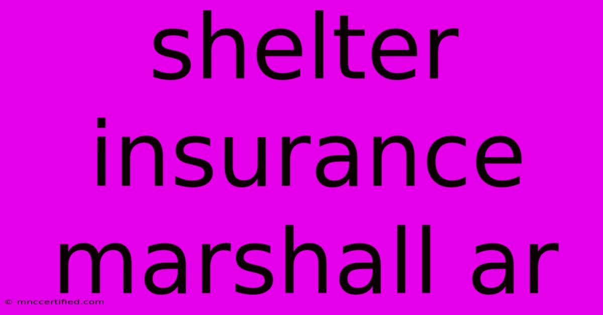 Shelter Insurance Marshall Ar