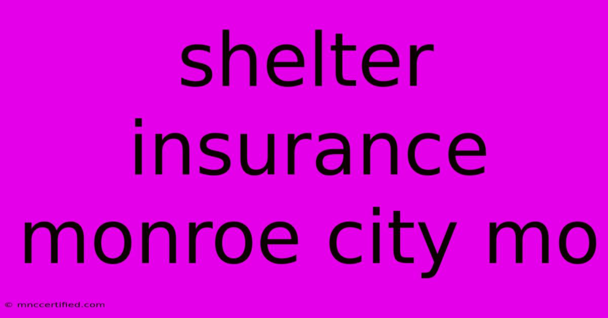 Shelter Insurance Monroe City Mo